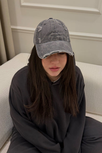 Distressed Ash Cap