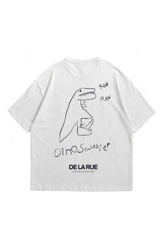 Dino Beyaz T-Shirt