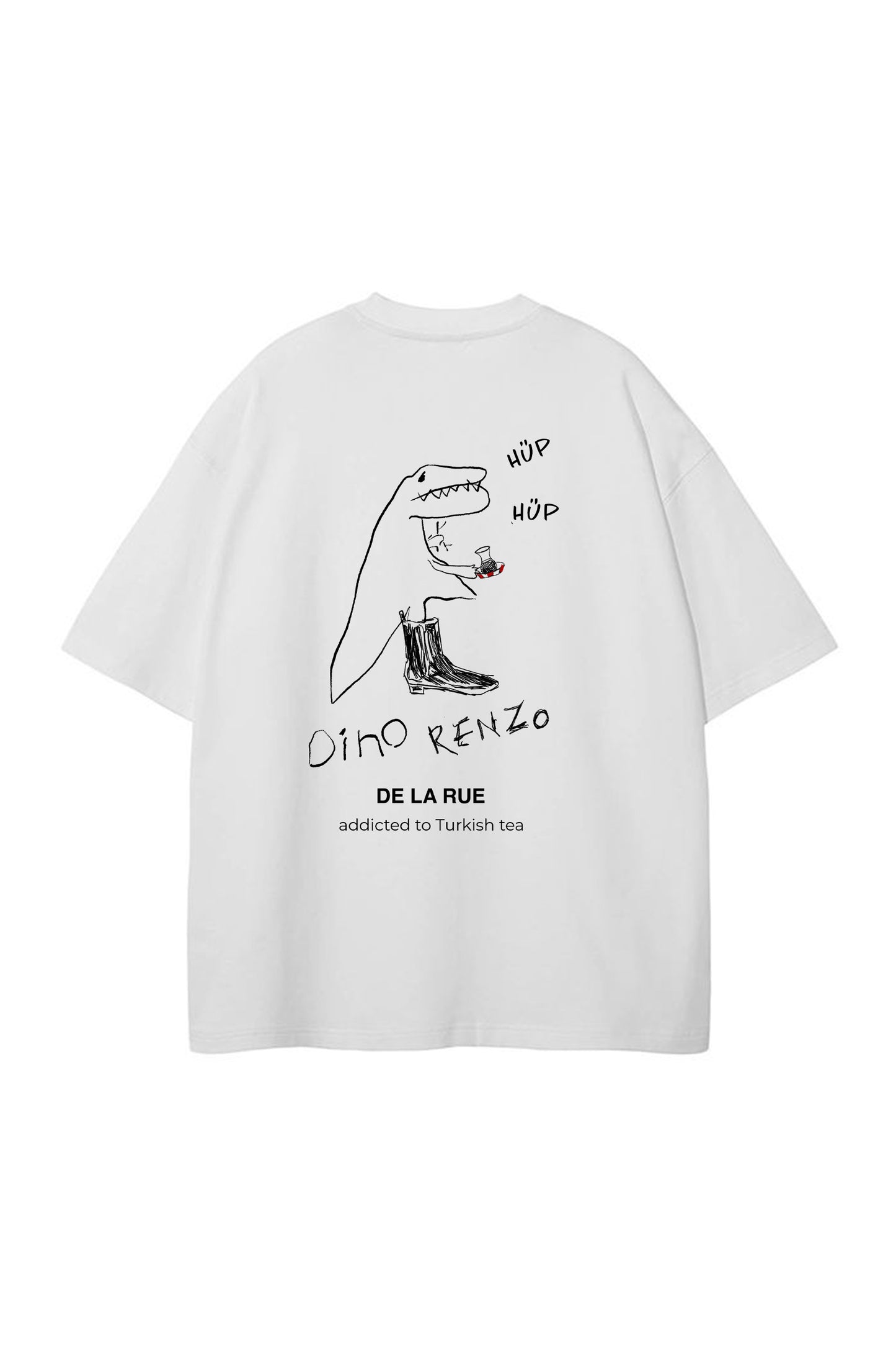 Turkish Tea-Rex T-shirt Beyaz